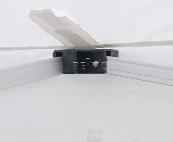 Carpa pabellón 3x3m blanca estructura de aluminio sistema de montaje 8