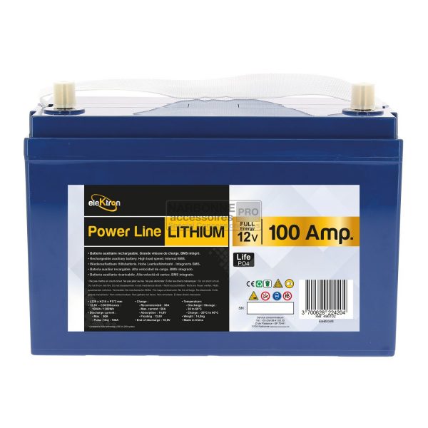 Batería de litio hierro fosfato Inovtech 100Amp 1