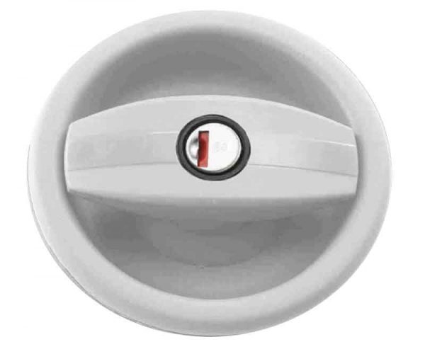 Cerradura CARAVAN derecha sin cilindro + llave negro/blanco 1