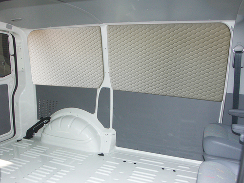 Deslizamiento interior VW T5/T6 Bus, Puerta gris, corredera con velcro 2