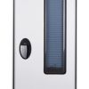 Puerta del edificio, blanca en el exterior, incluida la ventana 220x1140 mm + roller ciego beige - Imagen 2