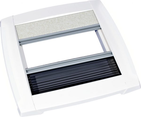 Kit de modernización de marco interno con ciego plisado, blanco 1