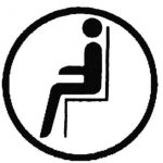 Pegatina pictograma "Marcado del asiento" 2