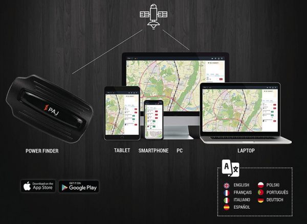 Paj Power Finder, ubicación del vehículo, rastreador GPS 5