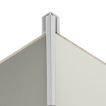 Perfil de conexión de esquina 90 ° gris claro para placas de revestimiento de 3 mm -Enside 2