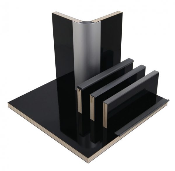 Placa de construcción de muebles Negro alto brillo, HPL 1