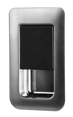 Localización de la puerta 36x59 mm cromo cepillado/grosor de puerta negra 12-18 mm 1
