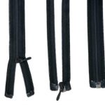 Zipper 100 cm, divisible: se puede encontrar en negro, Plástico 2