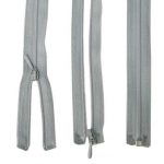 Zipper 50 cm, divisible en gris claro, Plástico 2