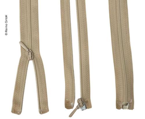 Zipper 100 cm, divisible: se puede encontrar en beige, Plástico 1