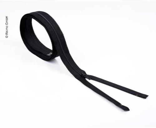 Zipper 130 cm, divisible - se puede encontrar en negro, Plástico 2