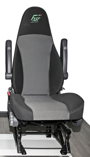 Asiento de un solo asiento rotativo de 55 cm, cubrir dos tono de color gris claro/antracita 1