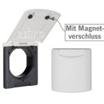 ServiceSteckDose Magnet Schwarz 130x145 mm, Montage-DM 95 mm 2