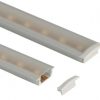 Perfil para tiras LED longitud 1.5m plano