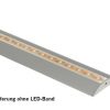 Perfil para tiras LED longitud 1.5m, semicircular
