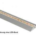 Perfil para tiras LED longitud 1.5m, semicircular 8