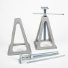 Soporte de caravana Aluminio del vientre - 2 piezas, altura 28-43 cm - Imagen 3