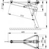 AL-KO soporte de ajuste a presión normal 800kg, dimensión de instalación 605mm - Imagen 2