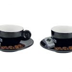 Melamin Espresso Cup Set Quadrato Para 2 Personas, Gimex 2