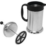 French Press Coffee Ladder Cafeteria Silver 1.0 litros, acero inoxidable 3
