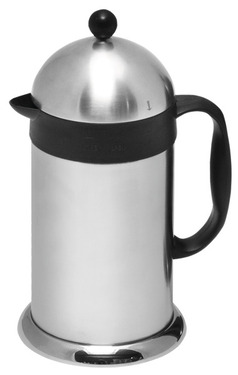 French Press Coffee Ladder Cafeteria Silver 1.0 litros, acero inoxidable 2
