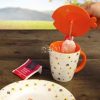 Tapa de silicona para vidrio o taza, diseño de pescado, 4-PC., Incl. - Imagen 3