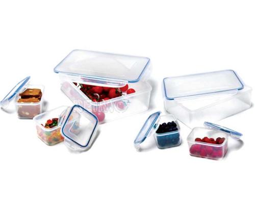 Tarros de almacenamiento y tarros de frescura Set transparente con tapa, 6 piezas 1