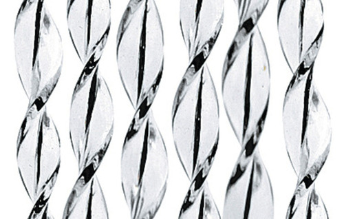 Cortina de puerta SARA, 100% PVC, 60x190cm, blanco/negro 1