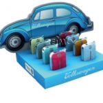 Lighters de VW Collection, pantalla, VW Beetle Front, 8 piezas en 4 colores 2