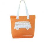 VW Collection Canvas Shopper Bag Orange, 40 x 35 x 10 cm 2