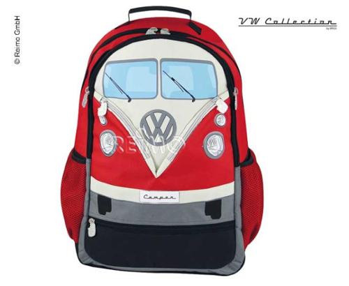 VW Collection Rucksack, ROT, 43x37x13cm, PolyestergeWebe 1