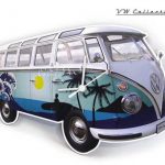 VW Collection Wall Clock Surf 2