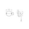 Luz Intermitente Led Kat 2a 12v, 3w Ip67 Cable De 500 Mm Transparente - Imagen 2