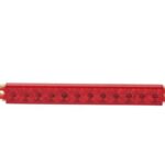 Lámpara De Luz Led Rojo/cromo 9-32v, 0.3 W Ip67, Cable De 500 Mm 3