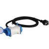 Cable de extensión 230V 1.5m 3x2.5mm² 1xschukostecker en 2xschukkupent