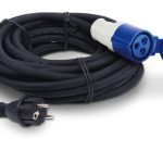 Cable adaptador CEE Enchufe Schuko/Acoplamiento CEE 2