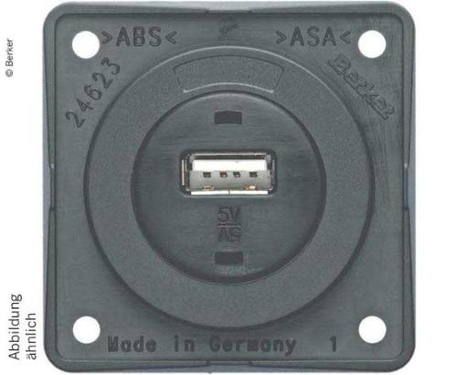 Enchufe USB gris suelto 1