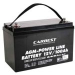 AGM Batterie 100Ah Carbest 330x171x220 mm 2