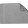 Almohadilla térmica para mascotas 100x50cm, gris claro, anti-deslizamiento