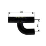 Y de goma con abrazaderas 1