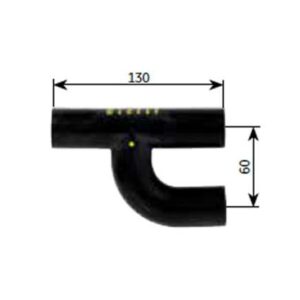 Y de goma con abrazaderas