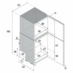 DP150i NEVERA PUERTA DOBLE - CONGELADOR - NEGRO (140L) 1