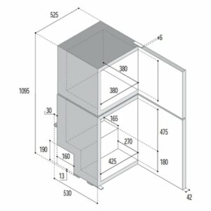 DP150i NEVERA PUERTA DOBLE - CONGELADOR - NEGRO  (140L)