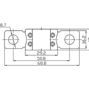 Mega-fuse  200a/58v Para 48 V.