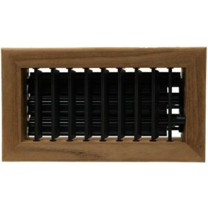 PARRILLA DE SUMINISTRO DE AIRE DE 2 VÍAS 203x102MM (8'x4') CON MARCO DE TECA