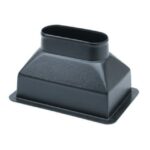 PLENUM DE TRANSICIÓN 203X102MM (8'X4') RESPALDO DE ANILLO MOLDEADO Ø102 MM (14'x16') 1