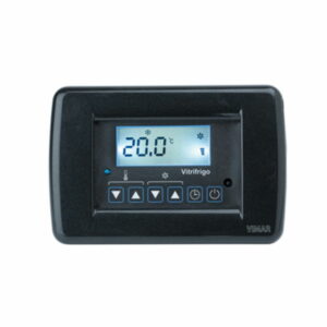 PANEL DE CONTROL COMPLETO CON MARCO NEGRO VIMAR - VERSION ANTIGUA PARA MODELOS PINTADOS DE BLANCO