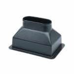 PLENUM DE TRANSICIÓN 254x102 MM (10'x4') RESPALDO DE ANILLO MOLDEADO Ø127 MM (5') 1