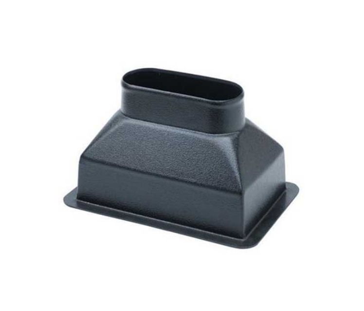 PLENUM DE TRANSICIÓN 254x102 MM (10'x4') RESPALDO DE ANILLO MOLDEADO Ø127 MM (5') 1 PLENUM DE TRANSICIÓN 254x102 MM (10'x4') RESPALDO DE ANILLO MOLDEADO Ø127 MM (5')