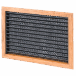 REJILLA DE ENTRADA DE AIRE 254X254 MM (10'x10') CON MARCO DE PLÁSTICO BLANCO + FILTRO 1